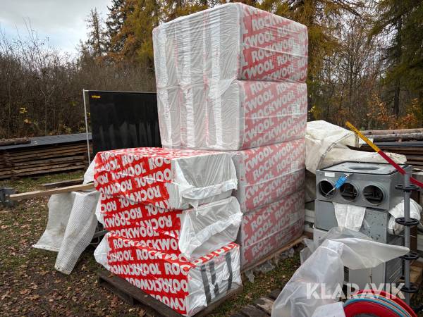 Isolering Rockwool 200 x 1200 x 600 mm 15 st säckar