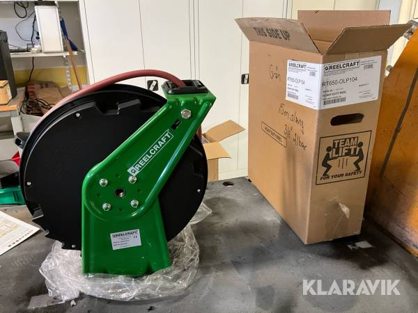 Slangvinda Reelcraft RT650-OLP104 för vatten och tryckluft inklusive 15 m slang