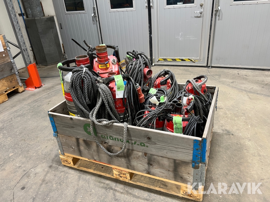 10 defekta pumpar Grindex Olika Modeller Reprationsobjekt / reservdelsobjekt