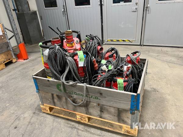 10 defekta pumpar Grindex Olika Modeller Reprationsobjekt / reservdelsobjekt