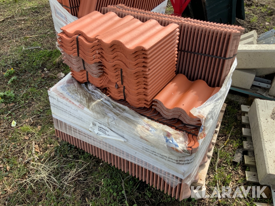 Takpannor Benders Palema Benderit tegelröd 420 st