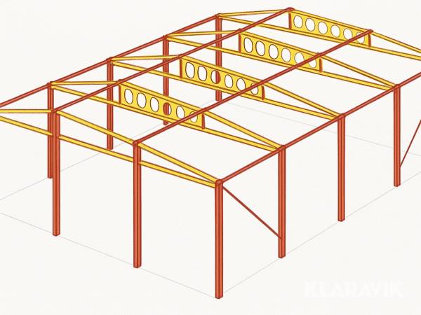 Stomme till maskinhall 16x20m