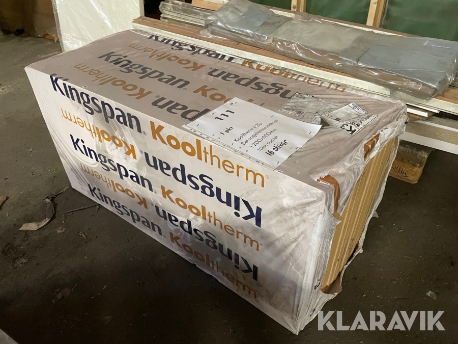 Betongelementsskiva Kooltherm K20 1200X600X30mm 16st skivor