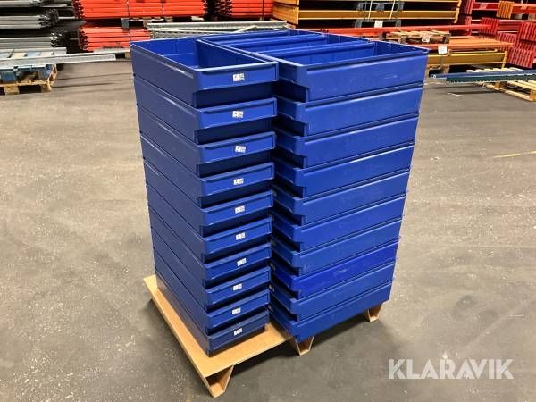 Plastlådor 40st Perstorp Plastic Systems 9123