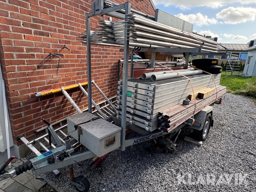 Personbilssläp/ställningstrailer NCT Pro line 1300