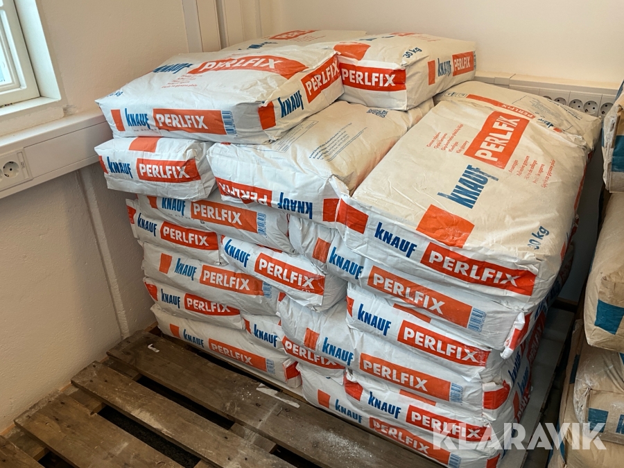 Gipslim Knauf Perlfix för gips inomhus, ca 30 säckar