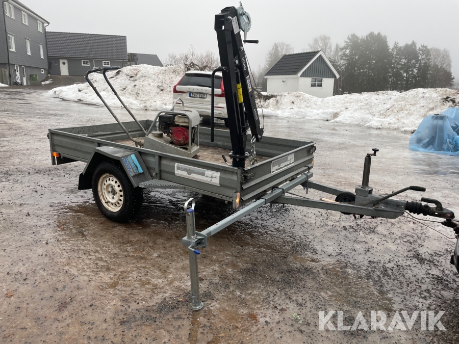 Släp med kran CO-Släpet