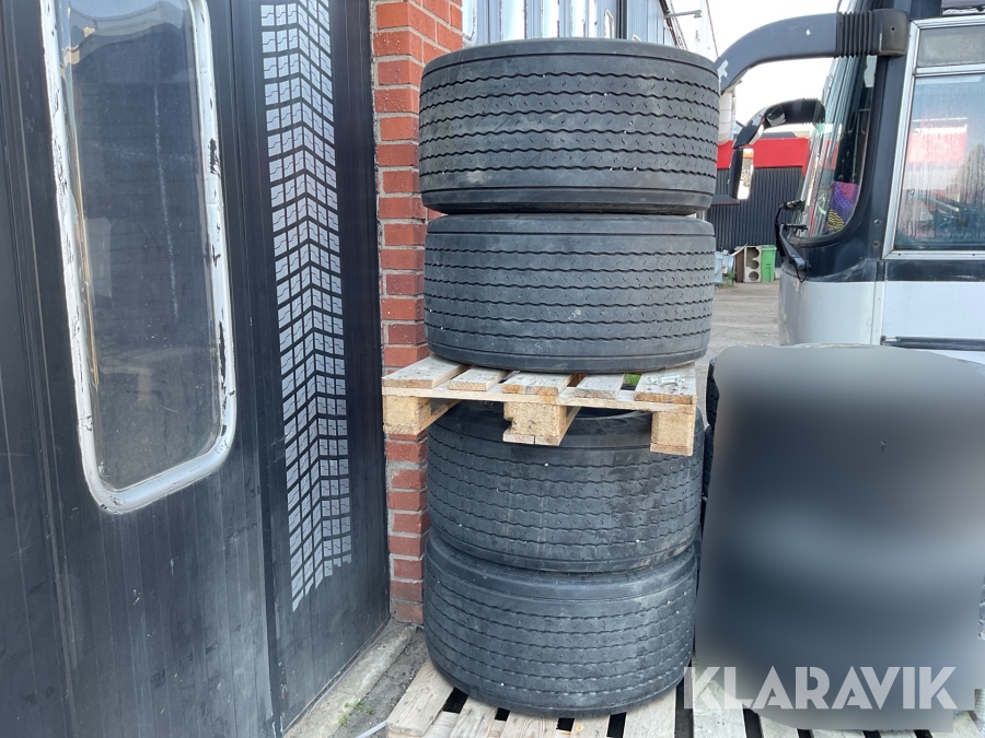 Trailerhjul Michelin 445/45R19.5 4st