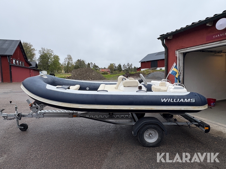 Jet-Jolle Williams 385 med släp