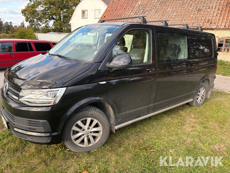 Skåpbil Volkswagen Transporter TDI dubbelhytt 6 platser