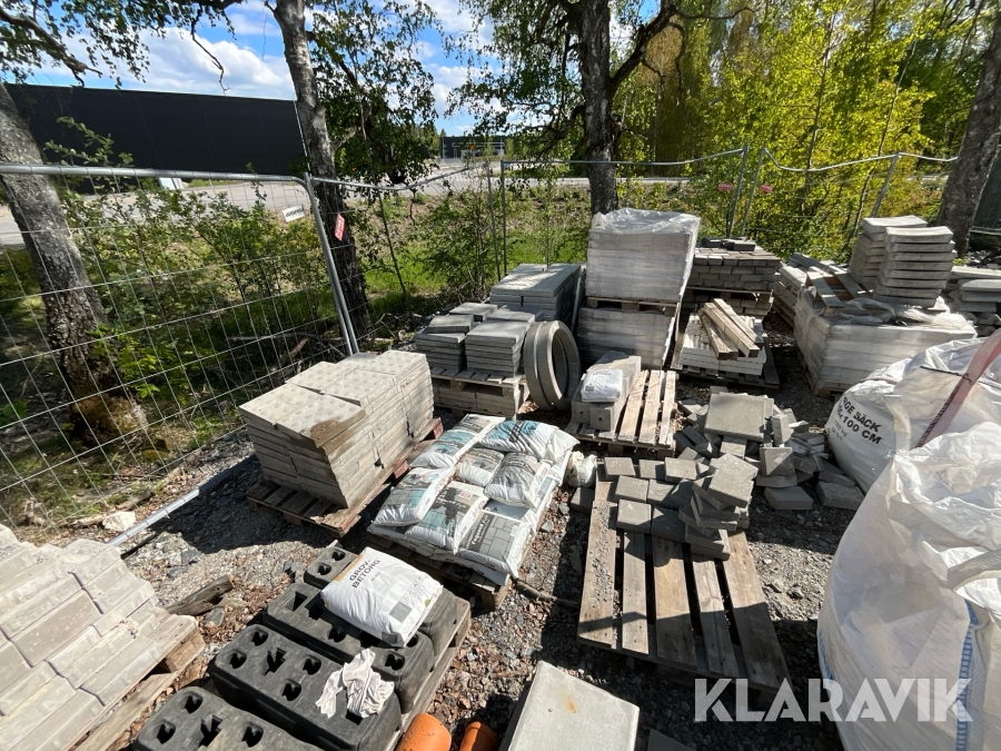 Marksten olika storlekar