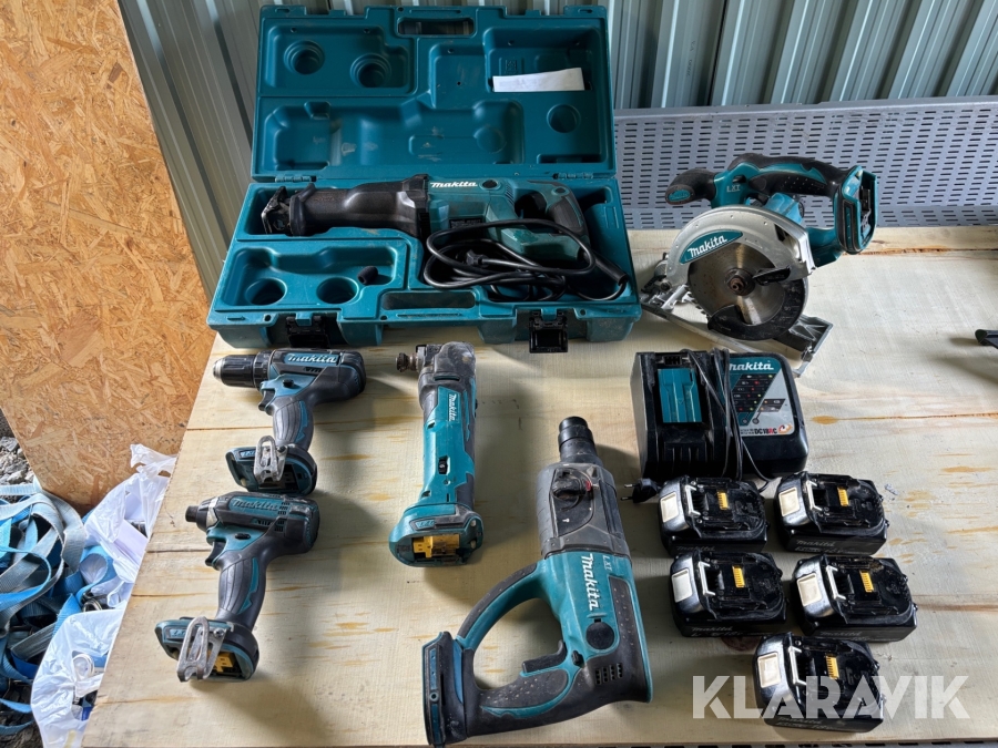 Verktygspaket Makita med batterier och laddare