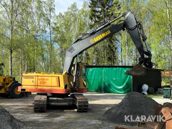 Grävmaskin Åkerman H10B med redskap