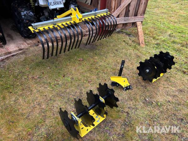 Elhydraulisk baklyft Iron Baltic 84.1050 med plog, gårdsharv och tallriksharv