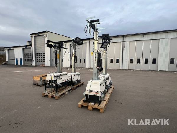 Belysningsmaster teleskop Generac LINKT2, 7M Roterbar 4st