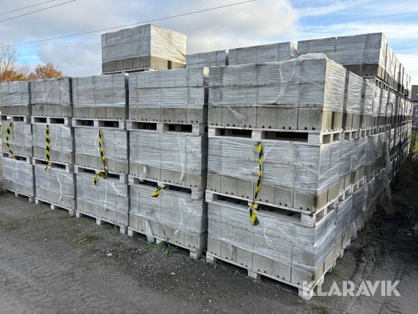 Betongblock Starka Dolomit normalsten+hörn/avslut 400/330x200x200 mm 14+7 pallar