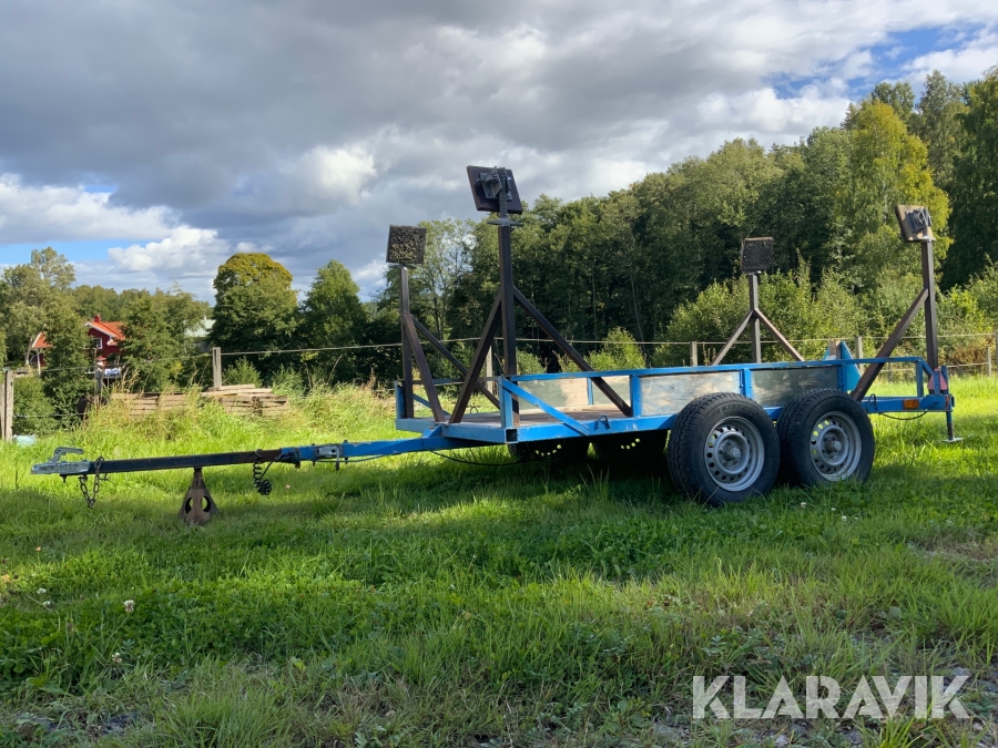 Släpkärra  bromsad