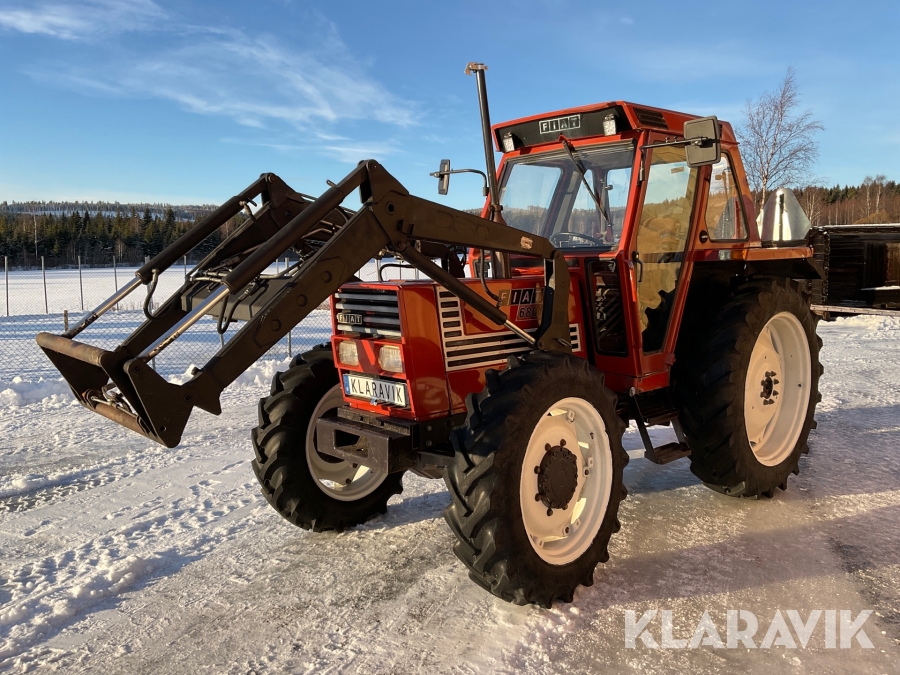 Traktor Fiat 680 DT H med Trima lastare