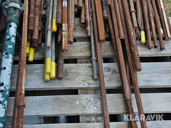 Borrstänger och tryckluftsspett Atlas