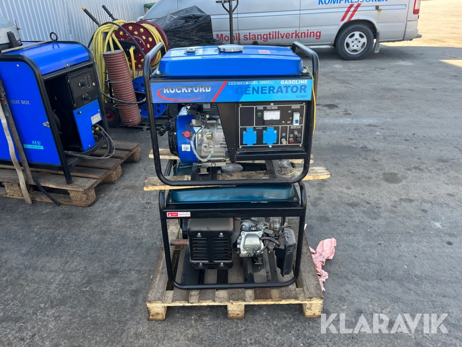 Elverk Rockford 3000CL 2 st vara 1 rep objekt