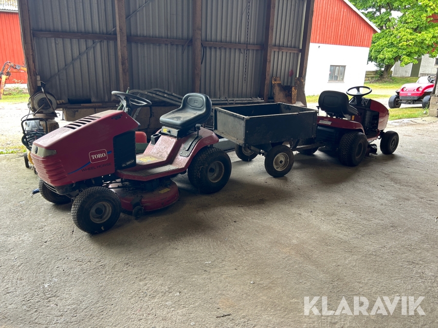 Åkgräsklippare 2 st Toro XL-380H med vagn