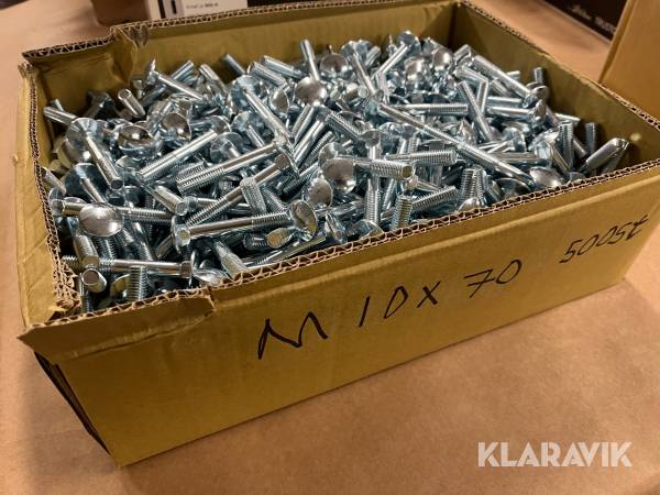 Vagnsbult M10x70 500st