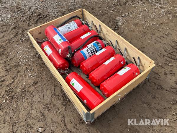 Diverse brandsläckare / pulversläckare 10st