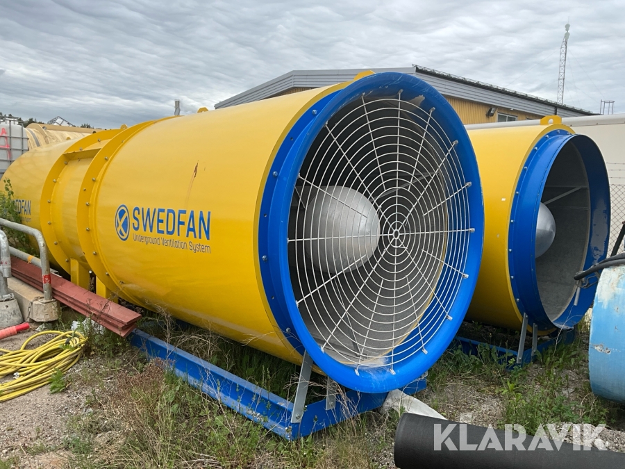 Ventilation för tunnlar Swedfan Underground ventilation system