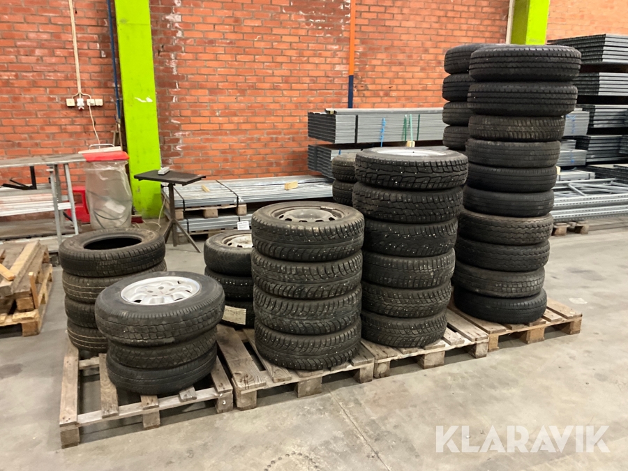 Hjul och däck till släpkärra och husvagn