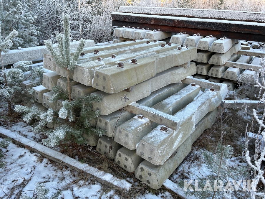 Betongslipers för räls ca 70 st