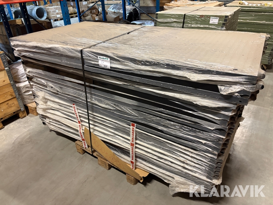 Staketsektion Halsäng 1000x2000mm svart 25st