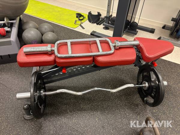 Paket med träningsbänk & stänger