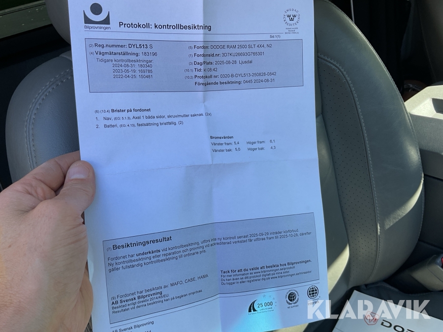 Pickup Dodge RAM 2500