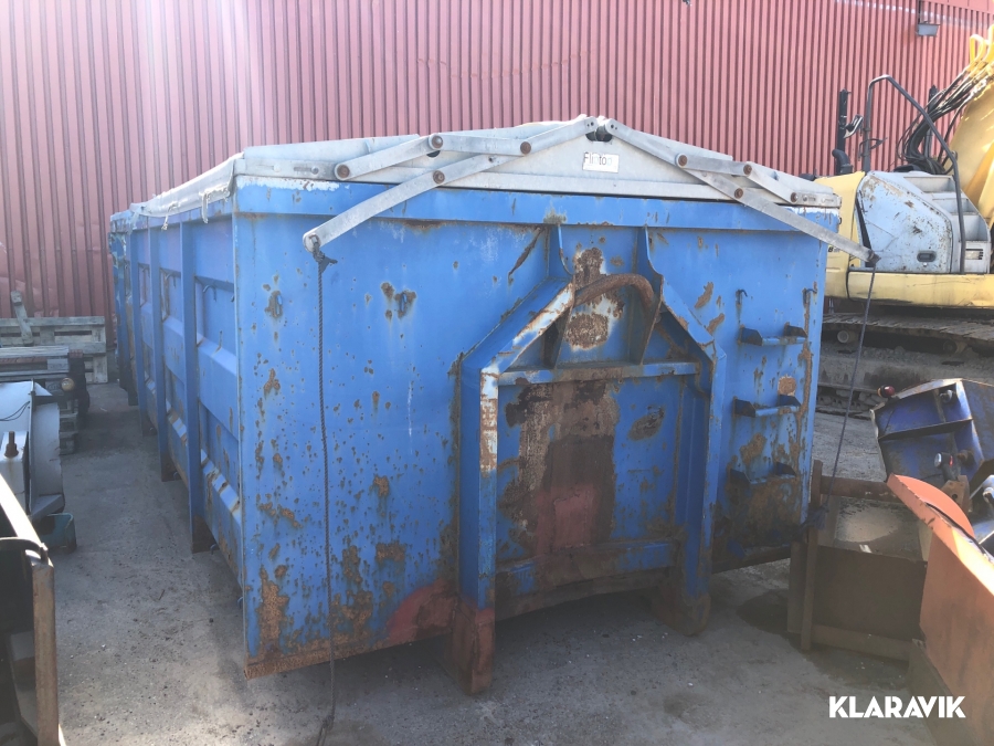 Lastväxlarcontainer 22 kubik  med kapell