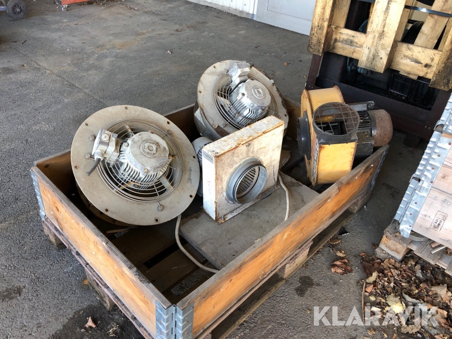 Industrifläktar 4 st