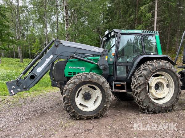 Traktor med lastare Valtra Valmet 6650 Twintrac