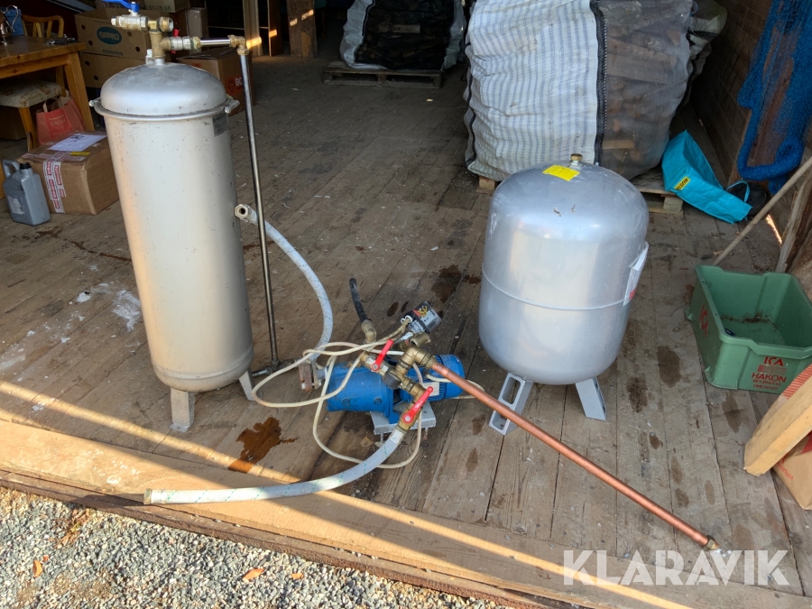 Vattenstation Tallas N100T med hydrofor & filter