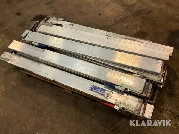 Lastbalkar 10 st, aluminium, justerbara