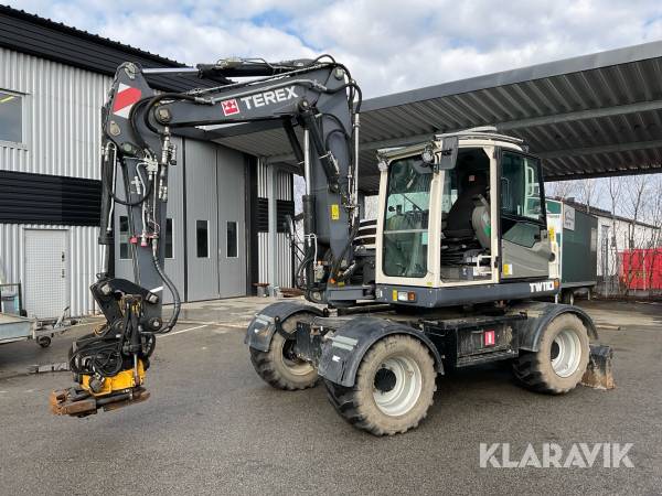 Grävmaskin Terex TW110 med tippvagn