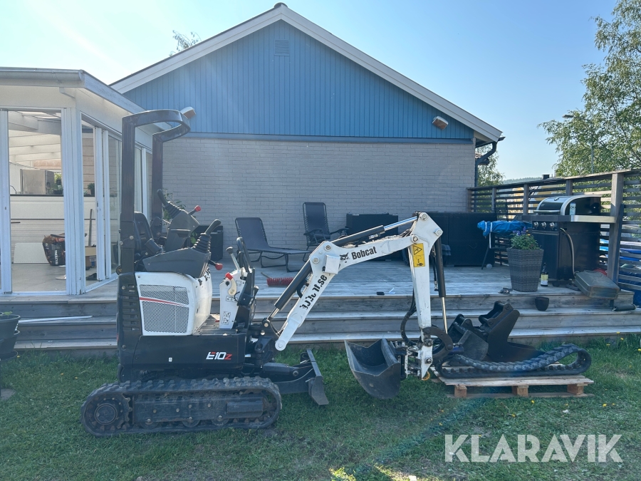 Minigrävare Bobcat E10Z med redskap