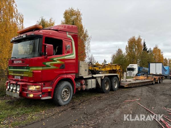 Maskintrailer Scania 144 530