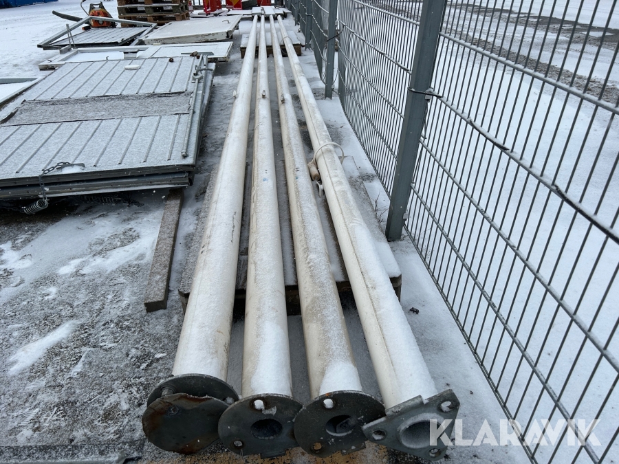 Flaggstänger 4 st 9 m