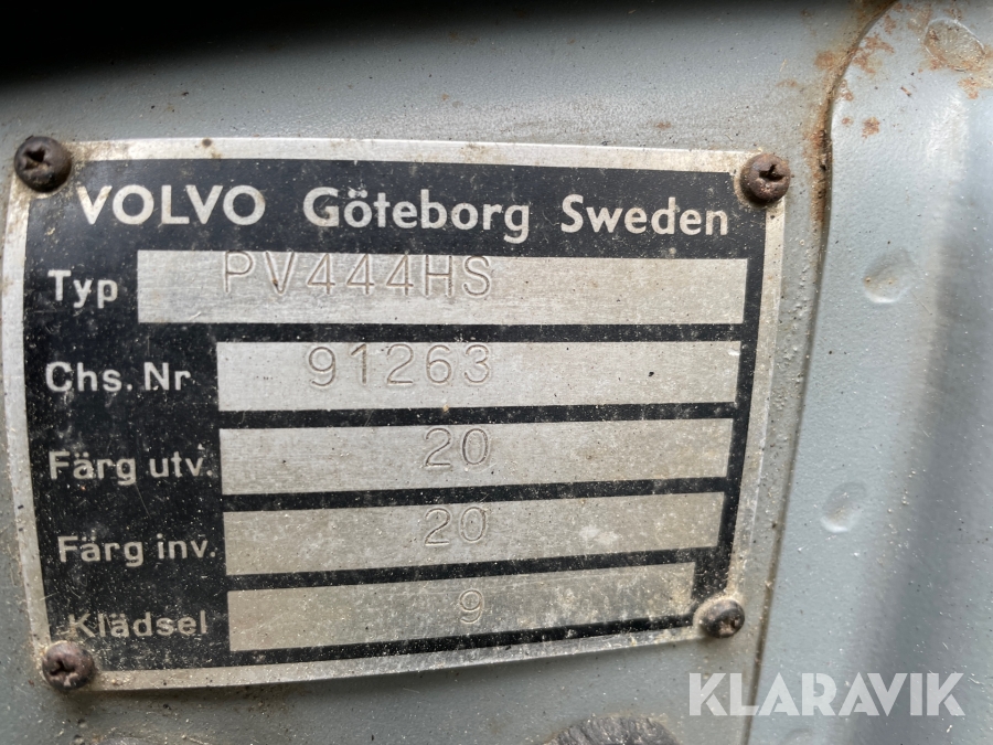 Veteranbil Volvo PV 444