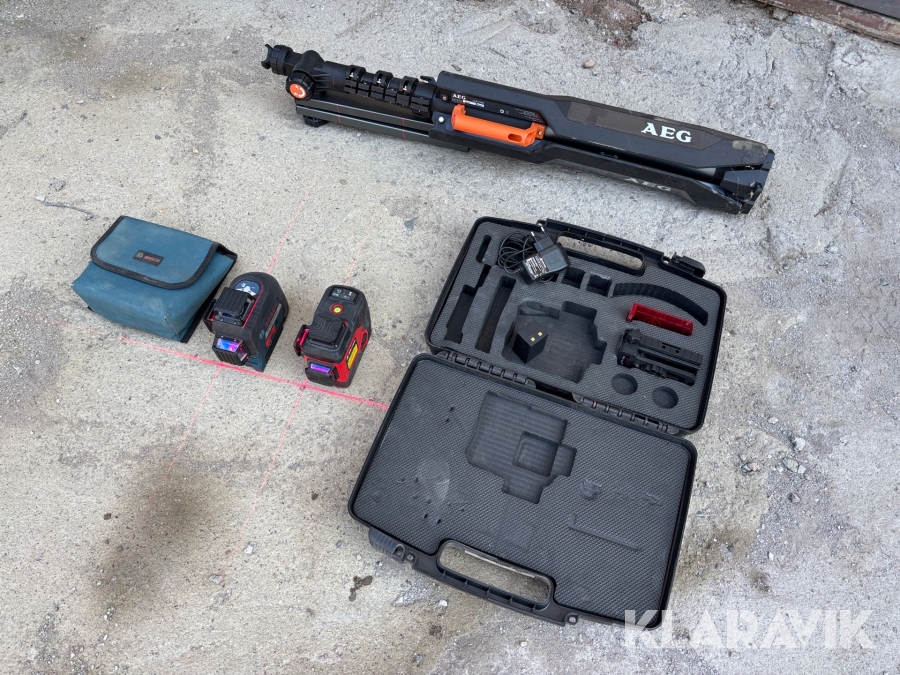 Linjelasrar Bosch/Beiter GLL3 3-80/Bart 3D med stativ