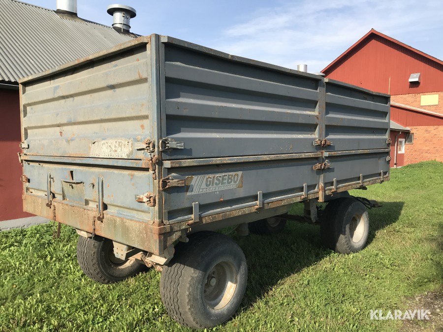 Gisebo vagn med 2-vägstipp