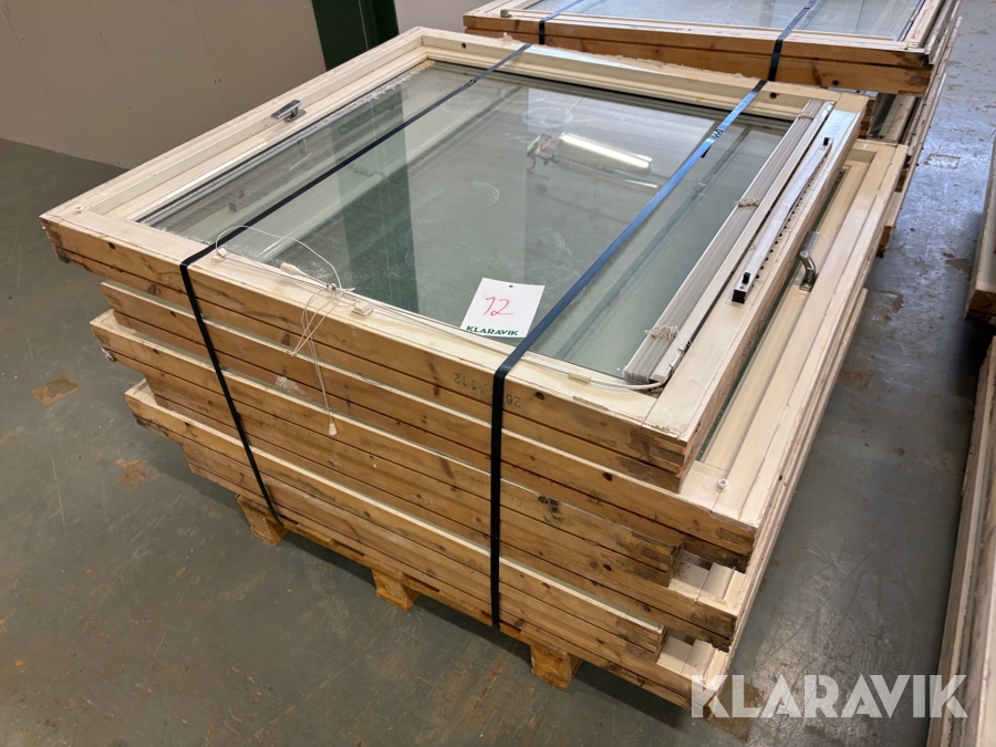 Träfönster 120x120cm 6st