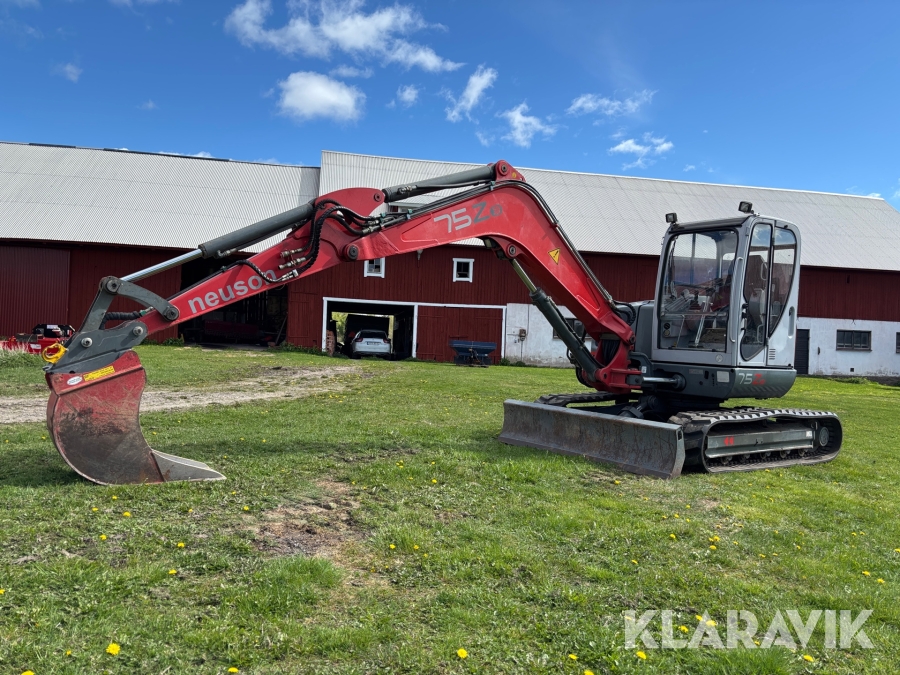 Grävmaskin Neuson Kramer 75Z3 RD med redskap