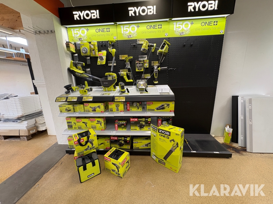 Parti med batterimaskiner Ryobi