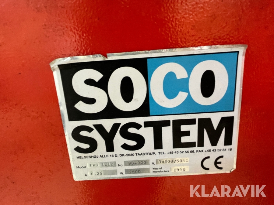 Palletteringsmaskin Soco system PRS 1212 med inplastare