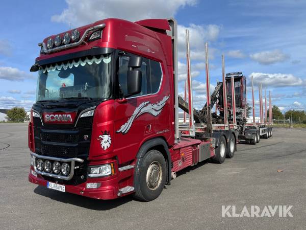 Timmerbilsekipage Scania R650 V8 6x4 OP höglunds